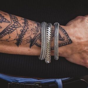 Zilveren dames en heren armband Georgia