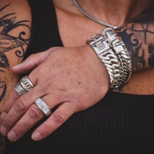 Zilveren heren armband  Strong XL