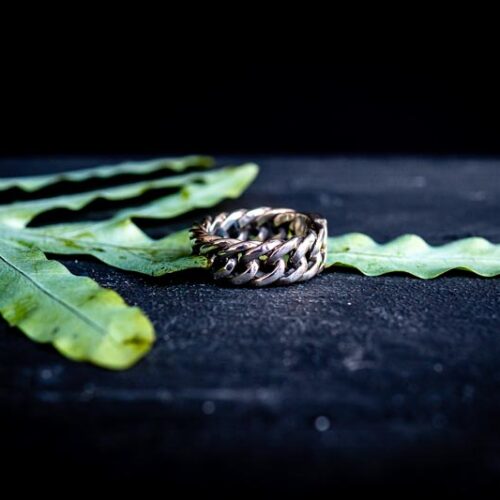 Zilveren dames en heren ring Feel blue large