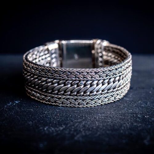 Zilveren dames en heren armband Boho