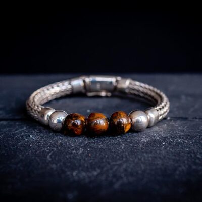 Zilveren dames en heren armband Angel Brown