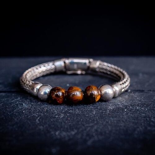 Zilveren dames en heren armband Angel Brown