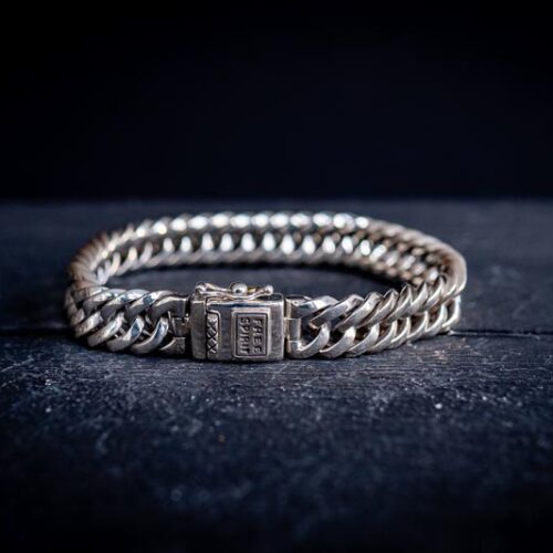 Zilveren dames en heren armband Feel small