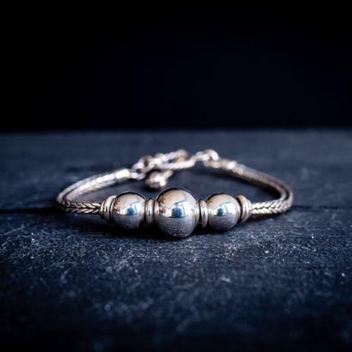 Zilveren dames armband Wish balls