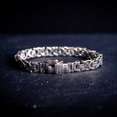 Zilveren dames en heren armband Believe