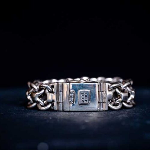 Zilveren dames en heren armband Daan large