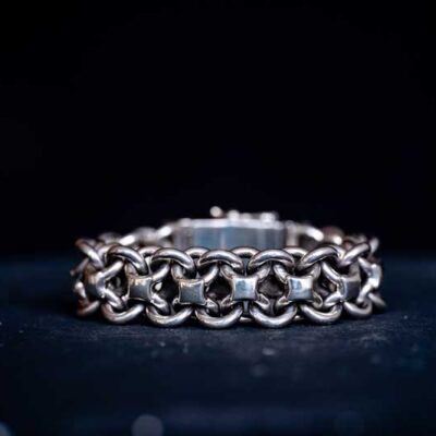 Zilveren dames en heren armband Daan large