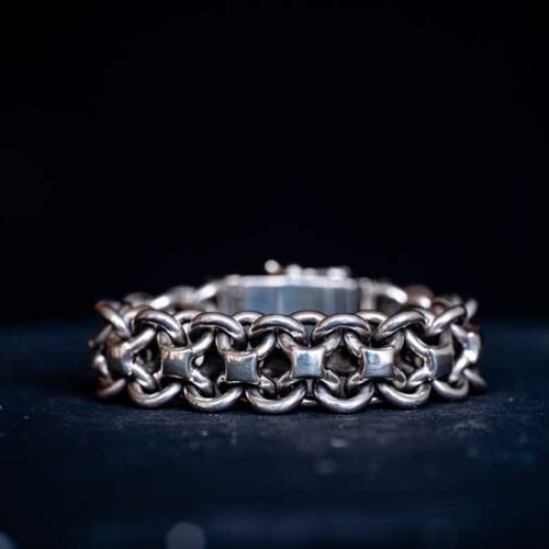 Zilveren dames en heren armband Daan large