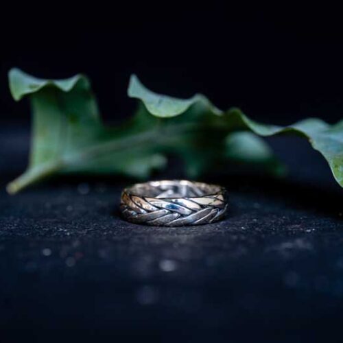 Zilveren dames en heren ring Faith