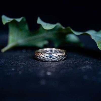 Zilveren dames en heren ring Faith