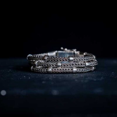 Zilveren dames en heren armband Gita