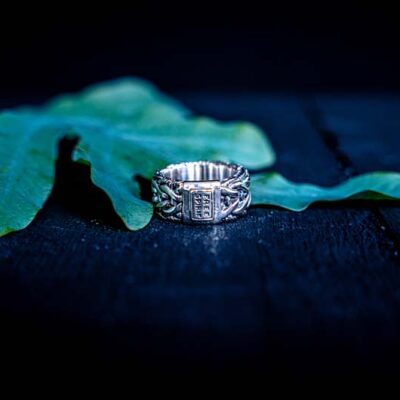 Zilveren dames en heren ring Adam