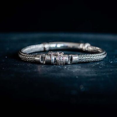 Zilveren dames armband Vera light blue