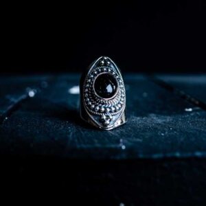 Zilveren dames ring Veronique black