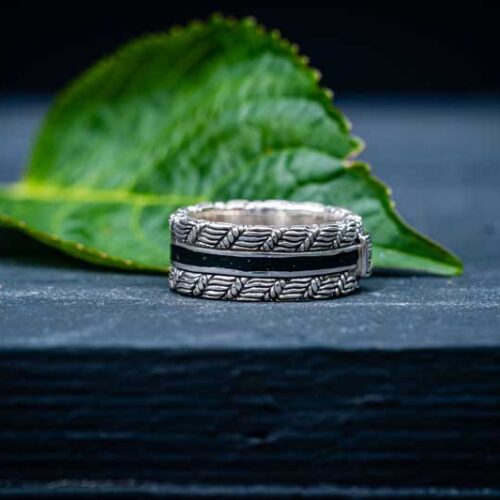 Zilveren dames en heren ring Fire