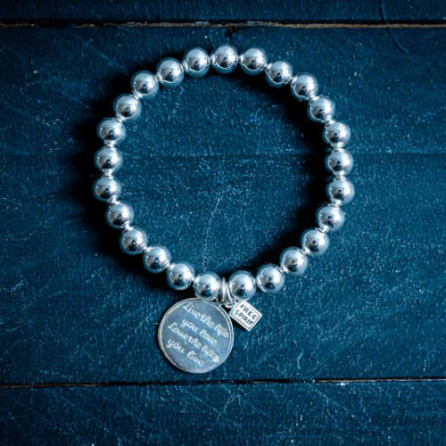 Zilveren kralen armband Memories zilver