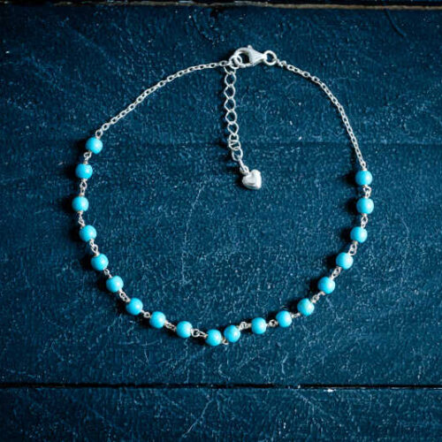 Enkelbandje Cindy turkoois