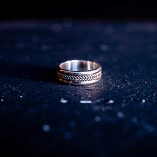 Zilveren dames en heren ring Don