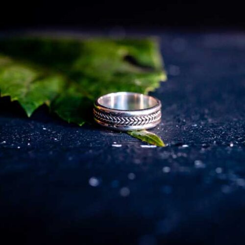 Zilveren dames en heren ring Don