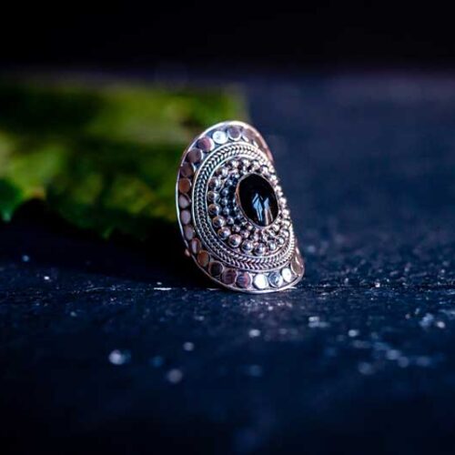 Zilveren dames ring Soulsister Black