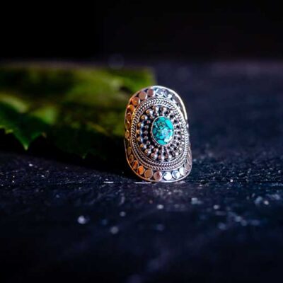 Zilveren dames ring Soulsister blue