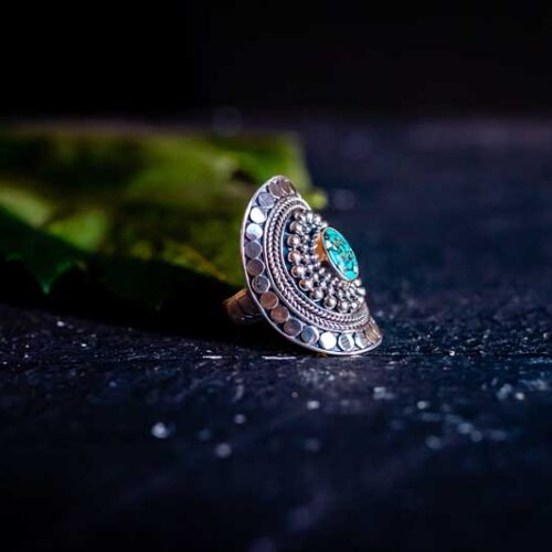 Zilveren dames ring Soulsister blue