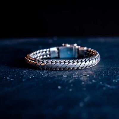 zilveren dames en heren armband Strong smal