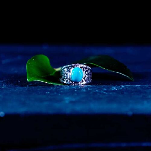 Zilveren damesring Summer blue