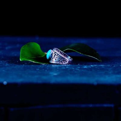 Zilveren damesring Summer blue