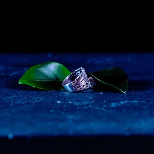 Zilveren damesring Serenity black