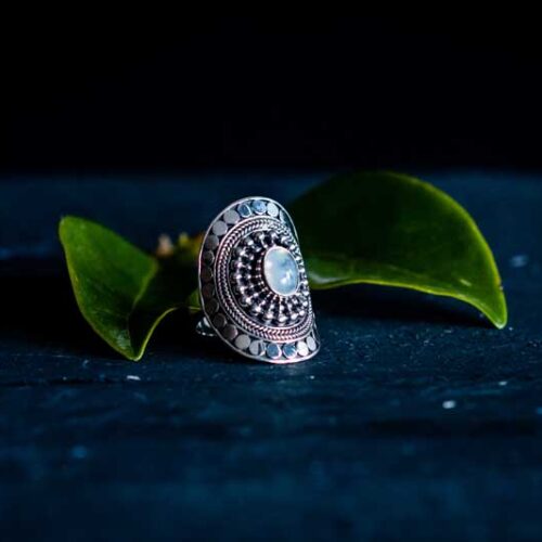 Zilveren dames ring Soulsister white