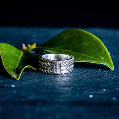 Zilveren dames en heren ring Romee