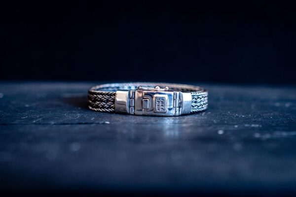 Zilveren dames en heren armband Kindness smal 1