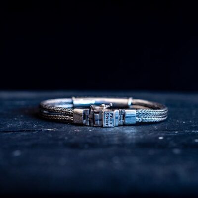 Zilveren dames en heren armband Goldy 3