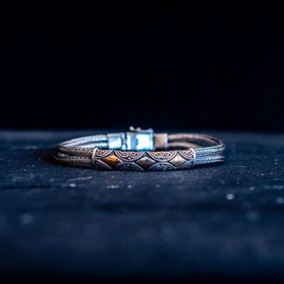 Zilveren dames en heren armband Goldy 3