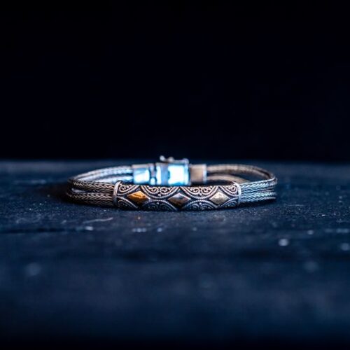 Zilveren dames en heren armband Goldy 3