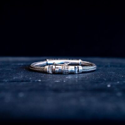 Zilveren dames en heren armband Goldy 2