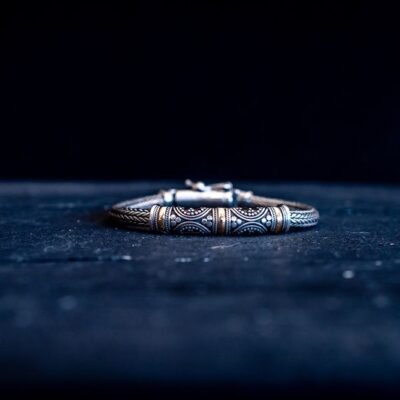Zilveren dames en heren armband Goldy 2