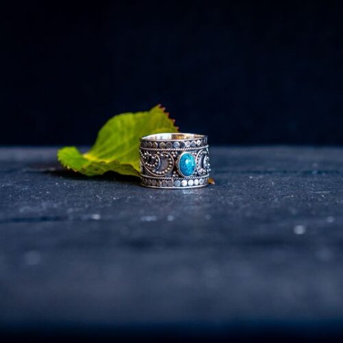 Zilveren dames ring Indra blue