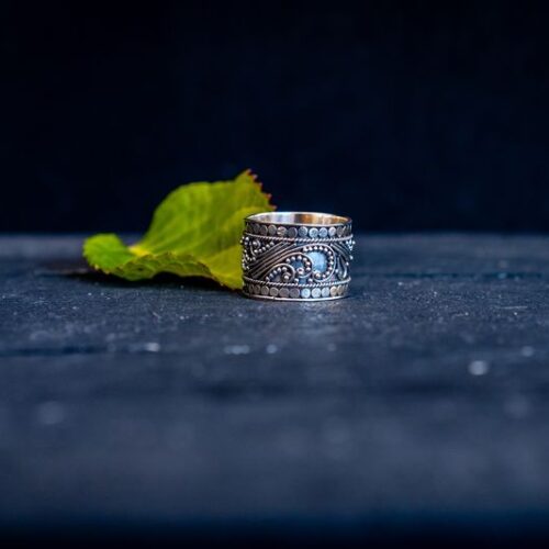 Zilveren dames ring Indra blue