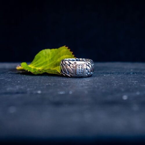 Zilveren dames en heren ring Strong large