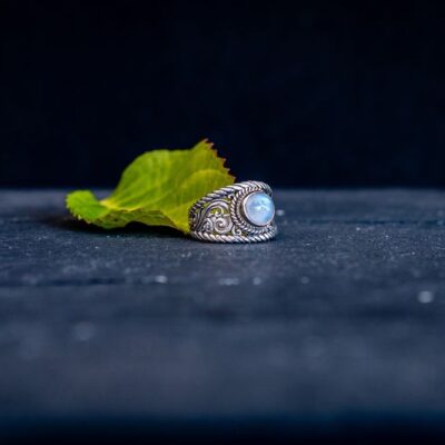 Zilveren damesring Summer white