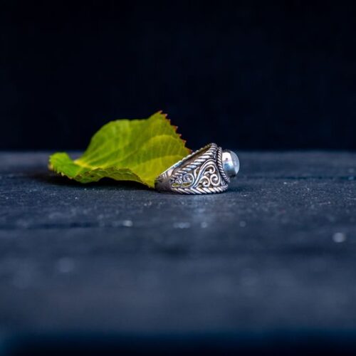 Zilveren damesring Summer white