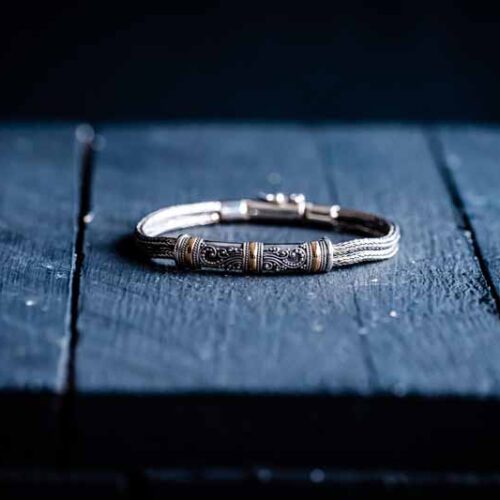 Zilveren dames armband Goldy 5