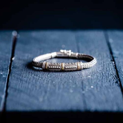 Zilveren dames en heren armband Goldy 1