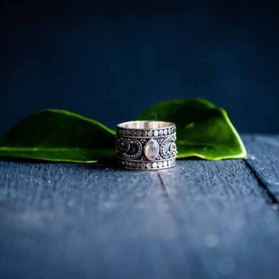 Zilveren dames ring Indra grey