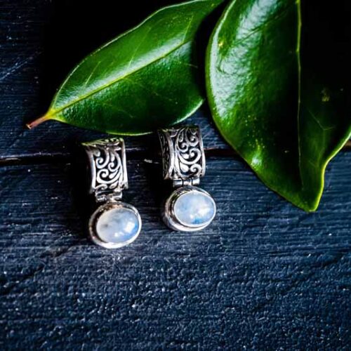 Zilveren oorbellen Cher white