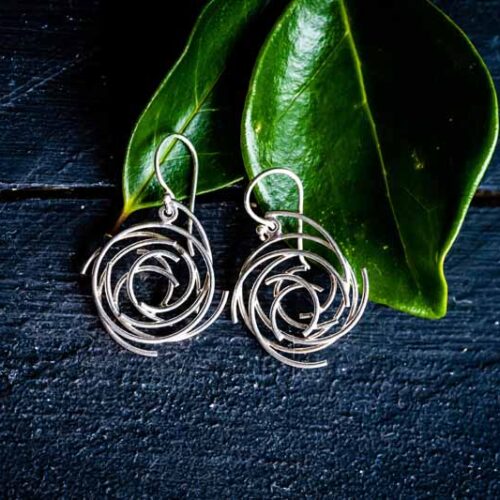 Zilveren oorbellen Cirkel