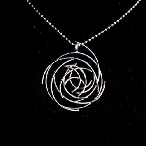 Zilveren hanger Cirkel