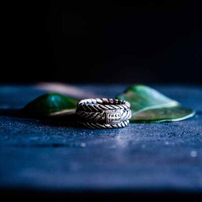 Zilveren dames en heren ring Complete